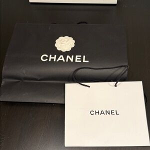 CHANEL Black and White Gift Bags